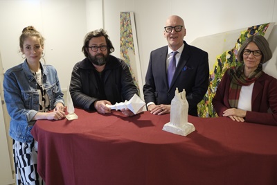 Auszeichnung des Landschaftsverbandes Osnabrücker Land | Künstlerwettbewerb | Merle Lembeck, Jakob Bartnik, Wolfgang Beckermann, Susanne Tauss (c) Gabriele Janz/LVO