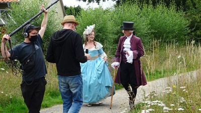 Filmaufnahmen zu Justus Möser (c) Helga Grzonka